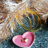 Bague chevalière cœur