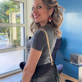 Boucles d’oreilles mini créoles nœud & cœur