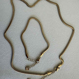 Collier maille serpent Satine (3 mm)