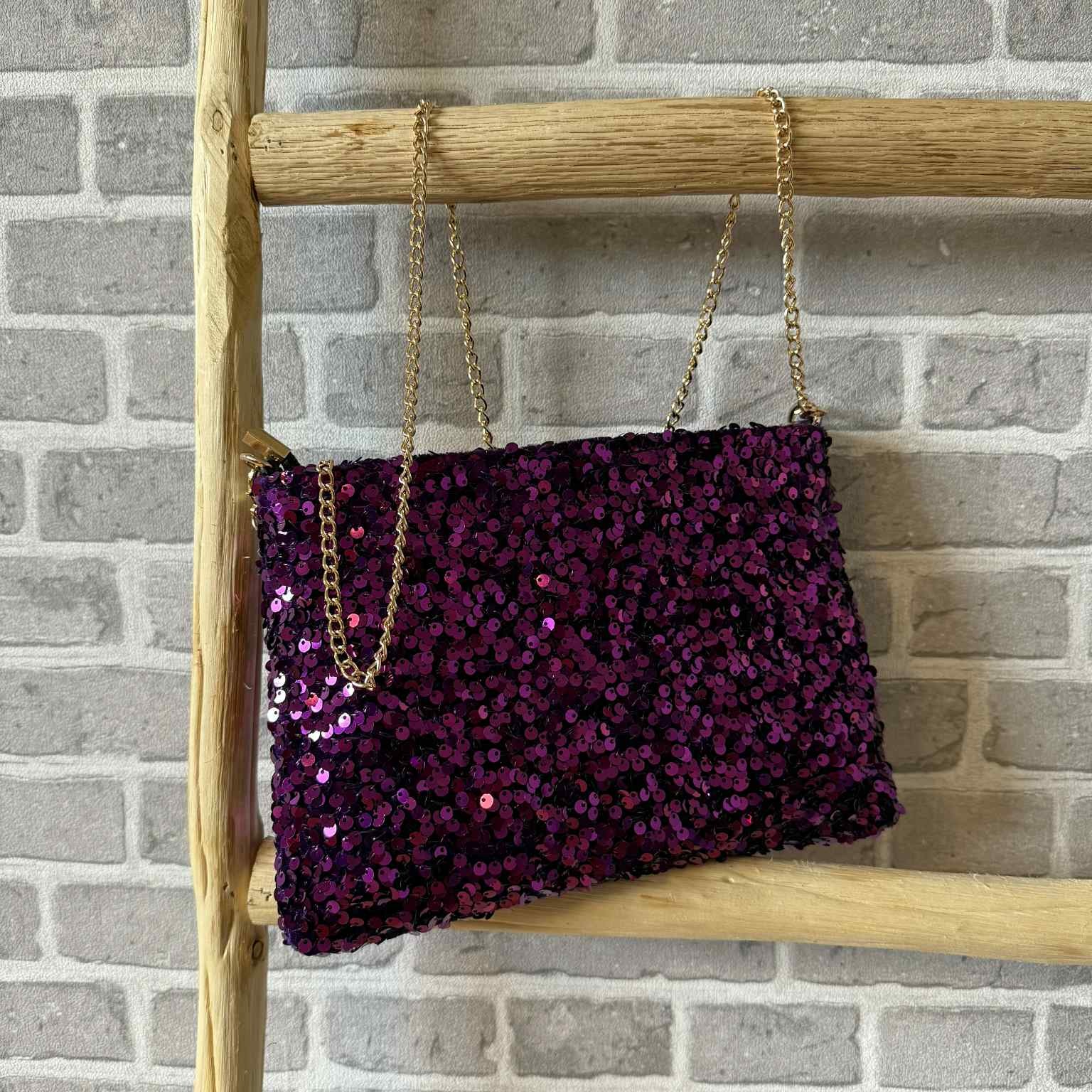 Sac à main-pochette Stella à sequins