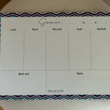 Semainier 52 feuilles