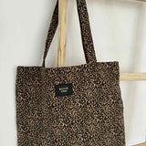 Totebag léopard Amour, Bazar Chic, Bisou