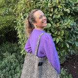 Totebag léopard Amour, Bazar Chic, Bisou