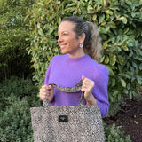 Totebag léopard Amour, Bazar Chic, Bisou