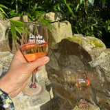 Set de deux verres "La vie en rosé"