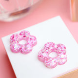 Boucles d’oreilles créoles fleurs Isabelle