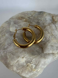 Boucles d'oreilles créoles Love Ibiza