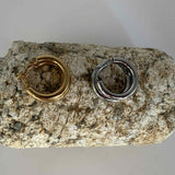 Boucles d'oreilles créoles Love Ibiza