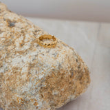 Bague cœurs dorés