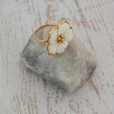 Bague Ambre Fleur