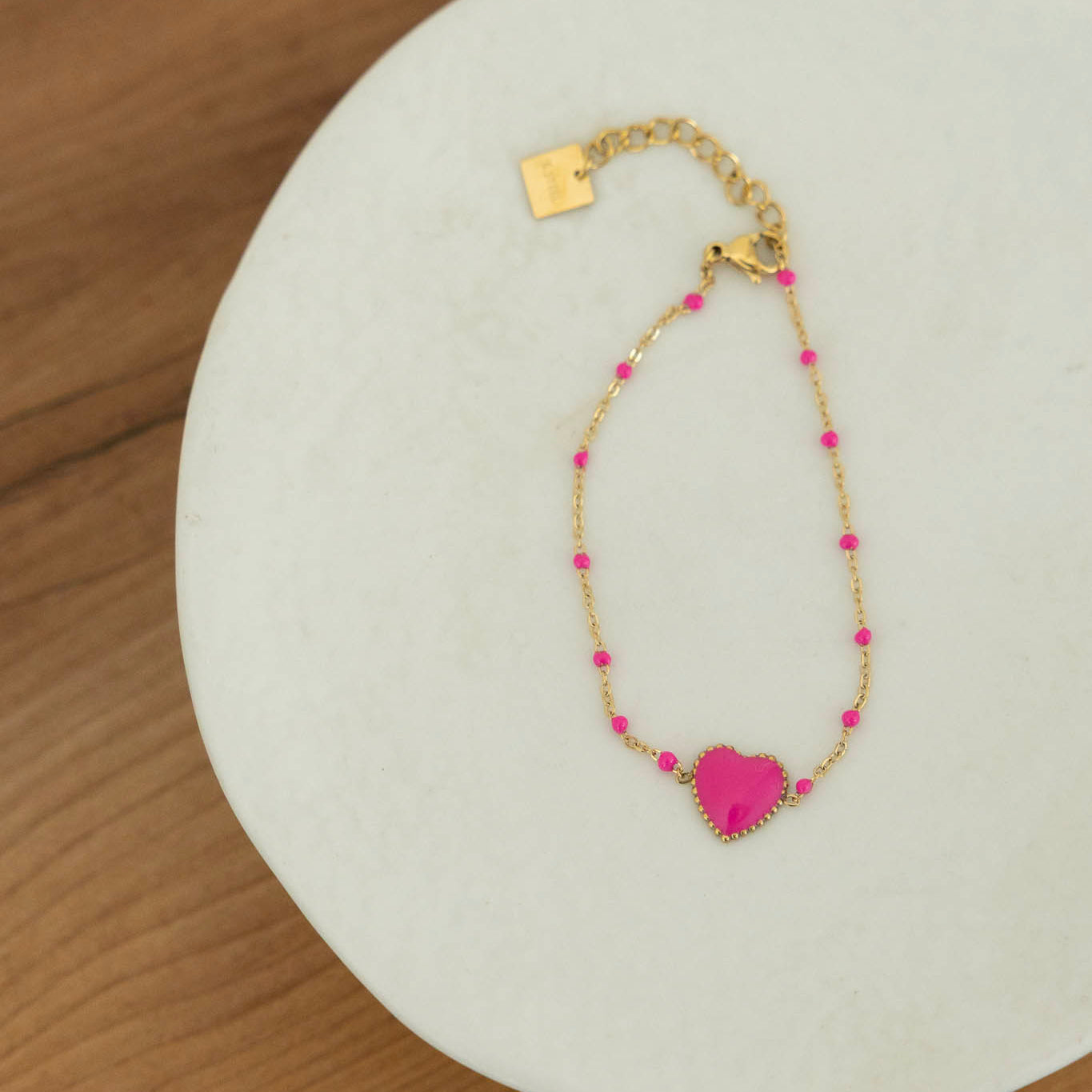 Bracelet Cœur Émaillé