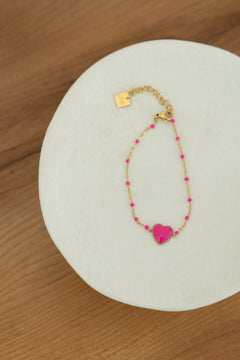 Bracelet Cœur Fluo