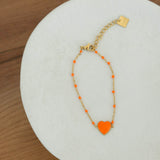 Bracelet Cœur Fluo