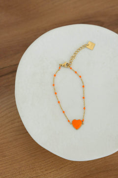 Bracelet Cœur Fluo