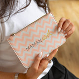Pochette zippée à message