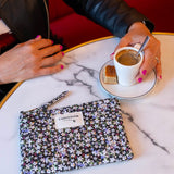 Trousse fleurie à message